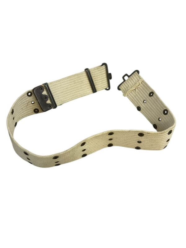 WW2 US Army Military Police MP White Dress Web Pistol Belt