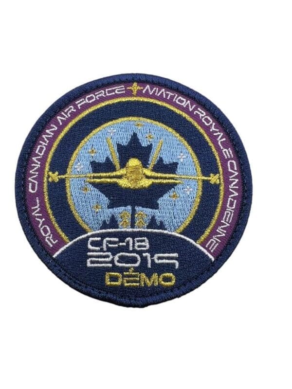 Canadian RCAF CF-18 2015 Demo Squadron Crest Patch