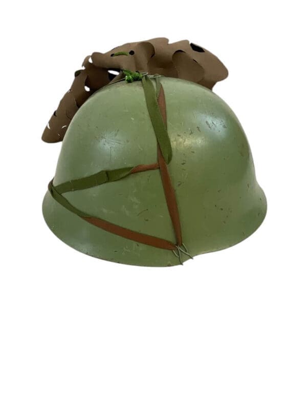 Cold War Era Yugoslavian Yugo M59/85 Steel Helmet With M68 Camo Cover