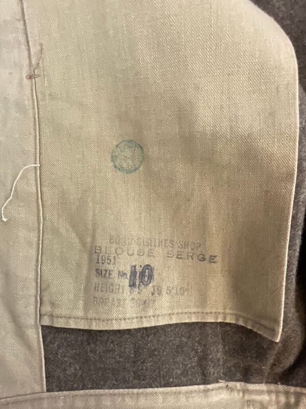 Canadian Army Korean war Battledress Jacket Size 10 Dated 1951