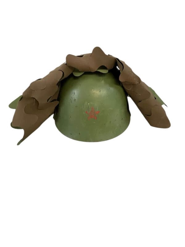 Cold War Era Yugoslavian Yugo M59/85 Steel Helmet With M68 Camo Cover