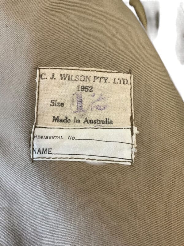 British Army Leather Jerkin Size 3 Dated 1961