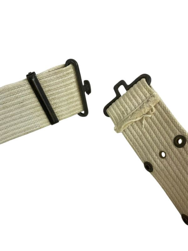 WW2 US Army Military Police MP White Dress Web Pistol Belt