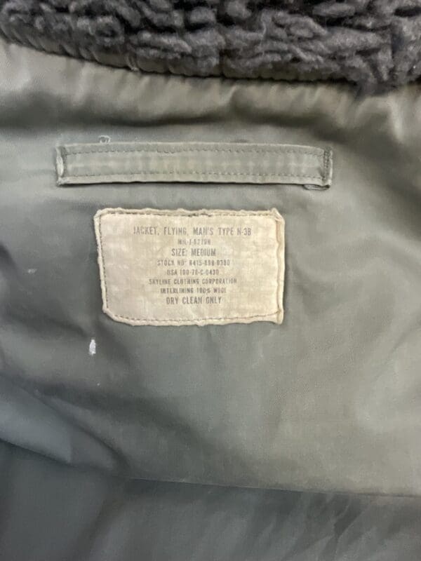 US USAF N3B Flying Jacket Size Medium Vintage