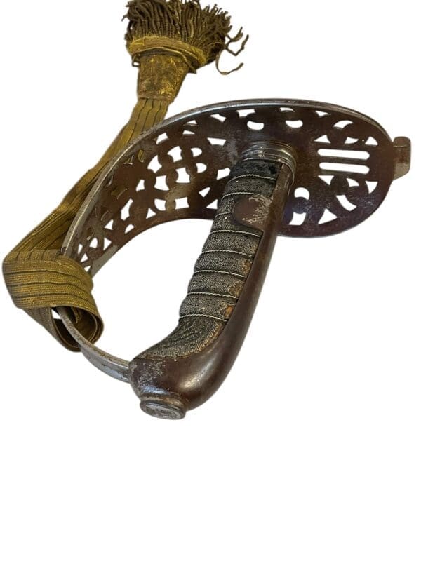 WW1 Austro-Hungarian Model 1869 Cavalry Officers Sword With Knot Identified to a Baron