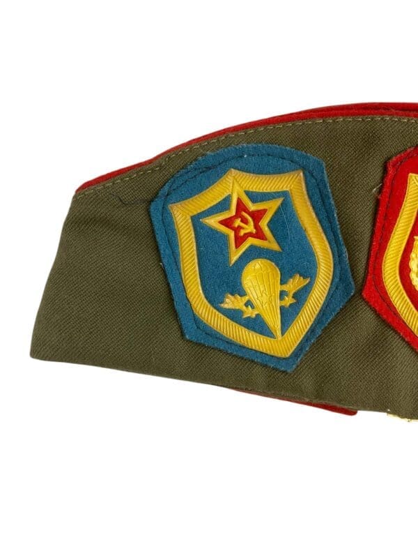 Russian Soviet Wedge Cap with Patches 1992 Dated