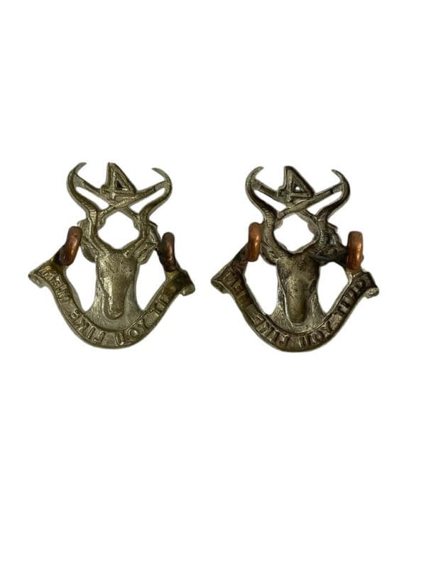 South African 4th Transvaal Battalion School Cadets Collars Insignia Pair