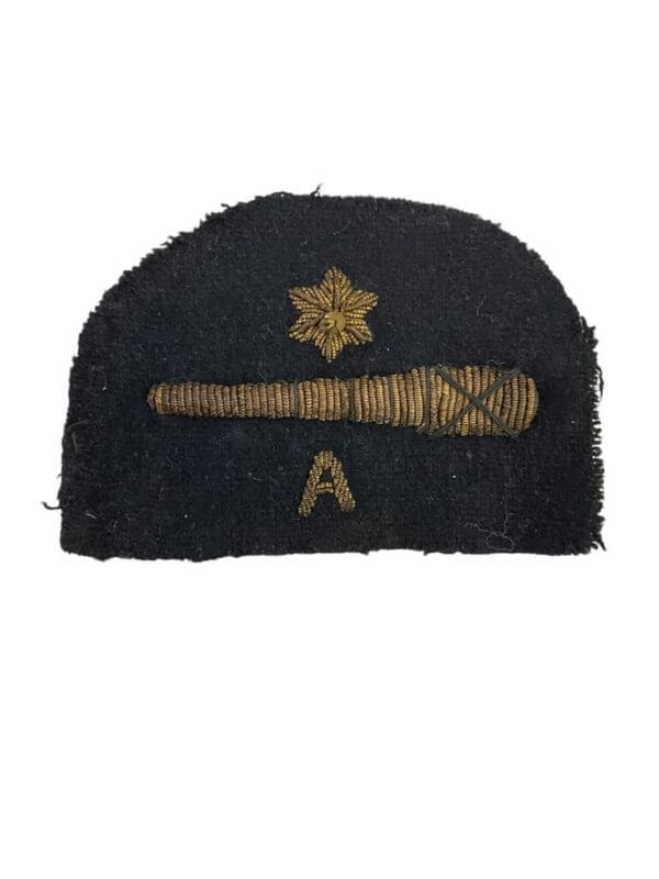 WW2 British Royal Navy Anti-Aircraft Rating Bullion Patch
