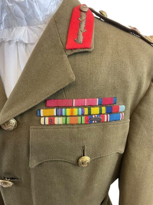 WW2 British Generals Service Dress with Peak Cap Catterick Garrison Not Named