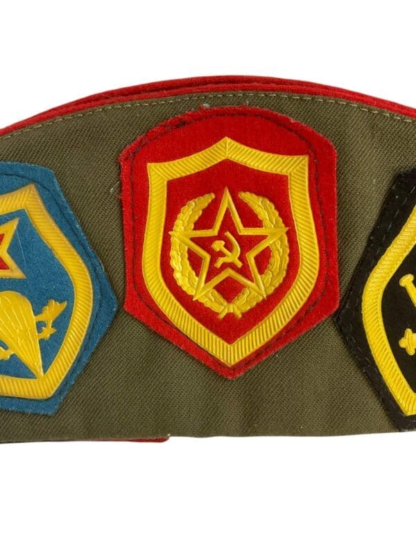 Russian Soviet Wedge Cap with Patches 1992 Dated