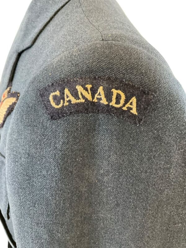 WW2 Canadian RCAF Navigator Officers Service Dress Jacket DFC Winner