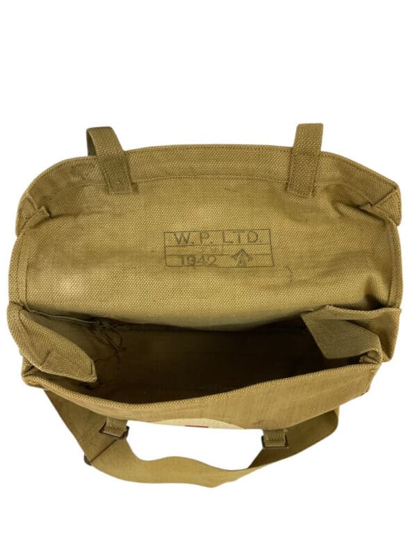 WW2 British Medic First Aid Bag 1942 Dated Broad Arrowed