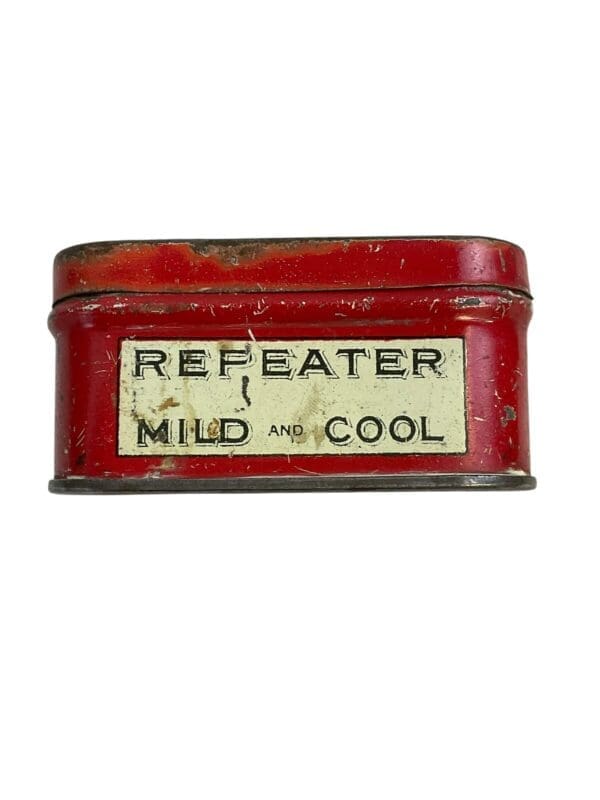 Canadian Repeater Tobacco Tin Mounted Police Small EMPTY