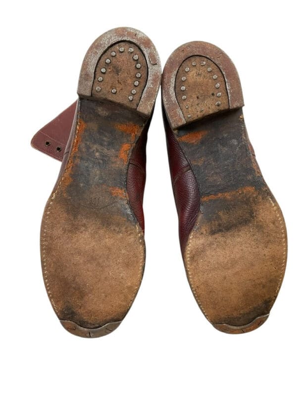 WW2 Canadian Women's Army Corps Officers Brown Leather Boots