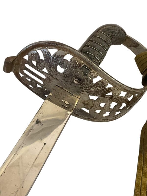 WW1 Austro-Hungarian Model 1869 Cavalry Officers Sword With Knot Identified to a Baron
