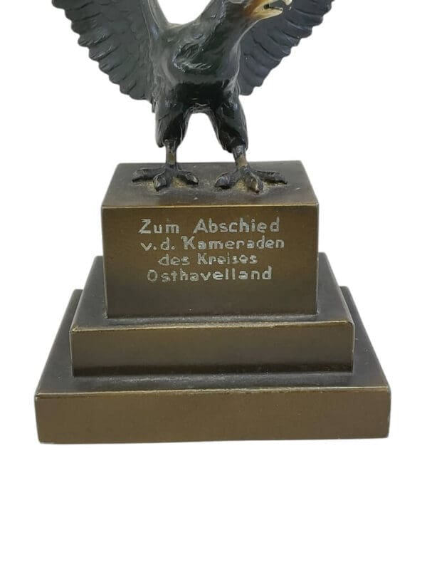 WW2 German Desk Eagle Non-Portable Award Named