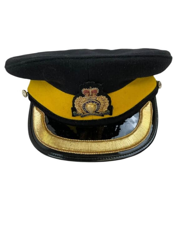 Royal Canadian Mounted Police RCMP Officers Peak Cap Hat Missing Chin Strap Size 7 1/4