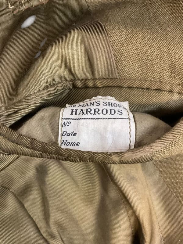 WW2 British Generals Service Dress with Peak Cap Catterick Garrison Not Named