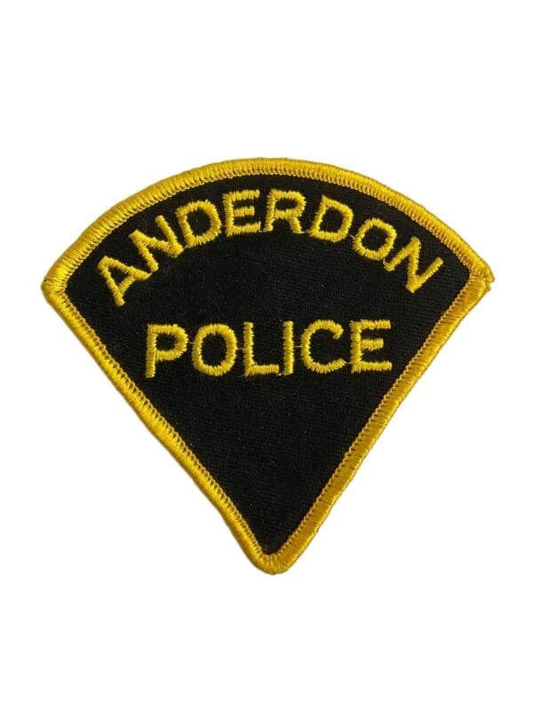 Canadian Anderdon Ontario Yellow Border Police Patch