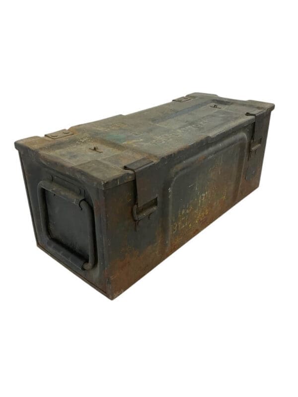 WW2 Canadian Ammo Box 25 Pounder Repurposed to 50 Cal 1941 Dated