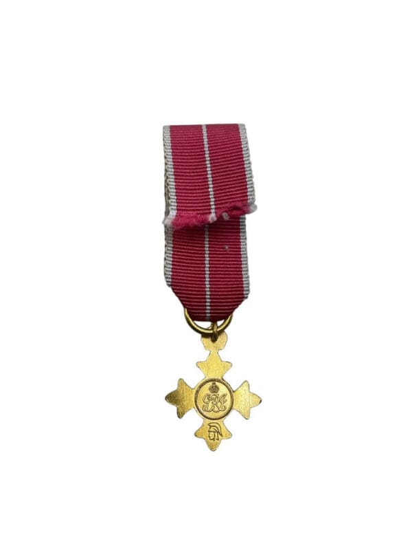 WW2 British Officer of the Order of the British Empire OBE Miniature Medal