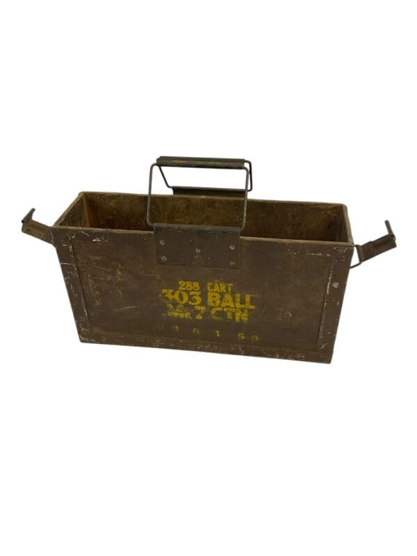WW2 British 303 Ammo Box Missing Lid EMPTY