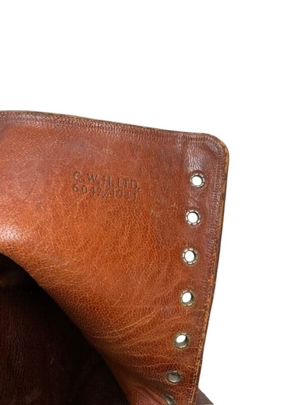WW2 Canadian Women's Army Corps Officers Brown Leather Boots
