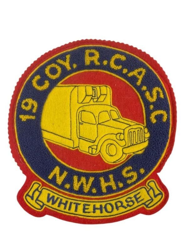 Canadian 19 Coy. RCASC NWHS Whitehorse Patch