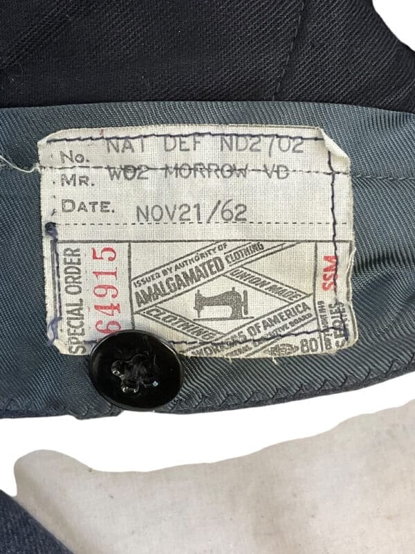 Canadian Forces RCAF Service Dress Tunic with Trousers and Peak Cap Named