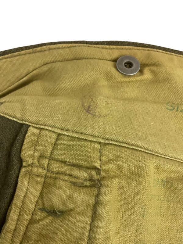 Canadian Army Korean War Battle Dress Pants Trousers Size 2 Dated 1953