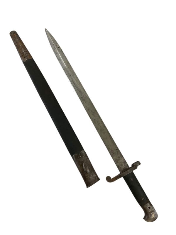 British Army Martini Henry P1887 MkII Sword Bayonet With Scabbard