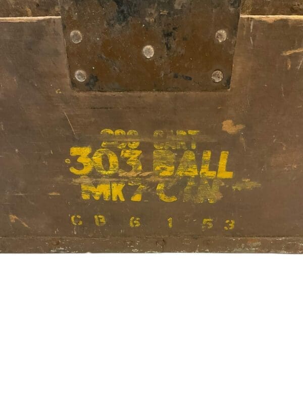 WW2 British 303 Ammo Box Missing Lid EMPTY