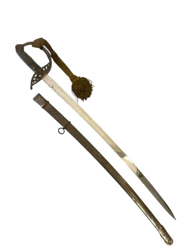 WW1 Austro-Hungarian Model 1869 Cavalry Officers Sword With Knot Identified to a Baron
