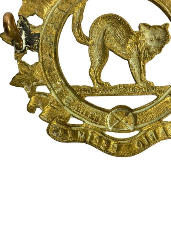 WW2 Canadian Ontario Regiment Cap Badge