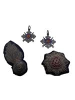 British Victorian 1st Gloucestershire Volunteers Royal Engineers Silver Shooting Medals and Insignia