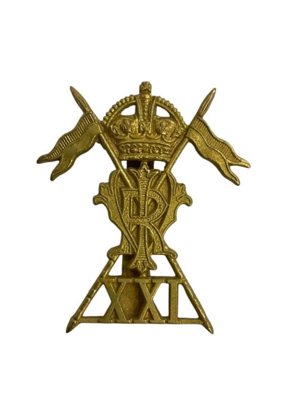 WW2 British 21st Lancers Cap Badge
