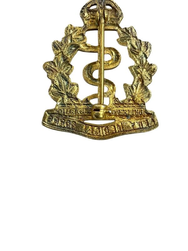 WW2 Canadian RCAMC Medical Corps Officers Collar Badge Insignia Pair