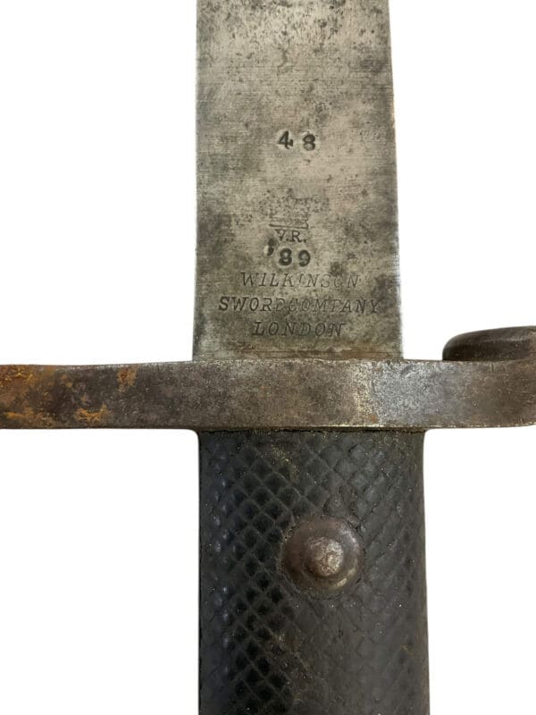 British Army Martini Henry P1887 MkII Sword Bayonet With Scabbard