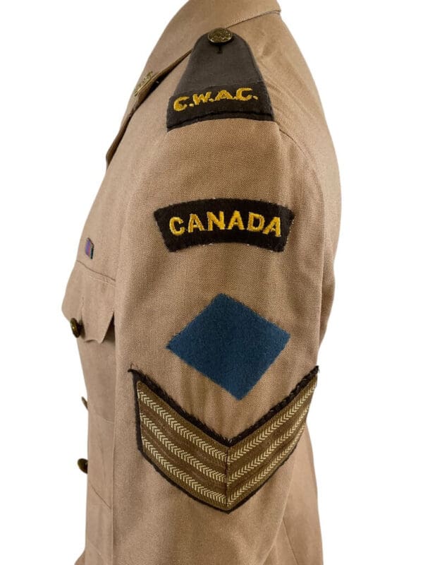 WW2 Canadian Women's Army Corps CWAC Tunic and Skirt Tropical 1942 Dated