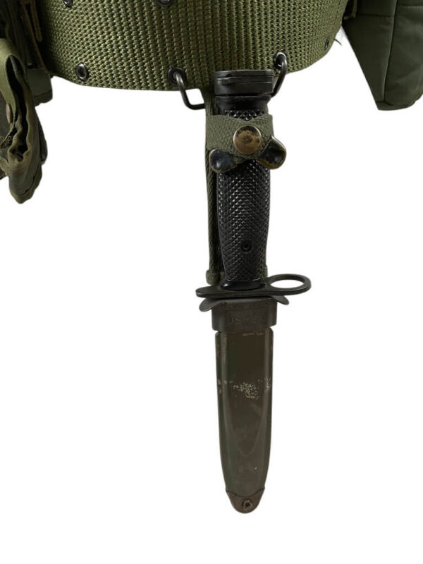US Web Equipment with M7 Bayonet and M8 Scabbard