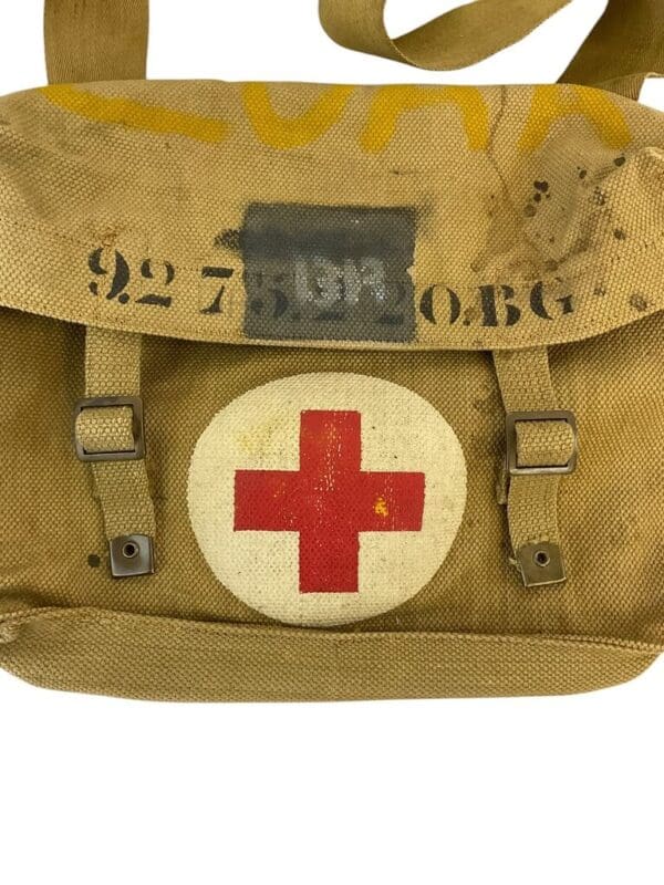 WW2 British Medic First Aid Bag 1942 Dated Broad Arrowed