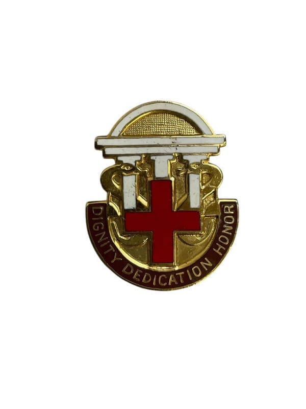US Army DUI Distinctive Uniform Insignia Eisenhower Medical Centre Fort Gordon Badge Pin