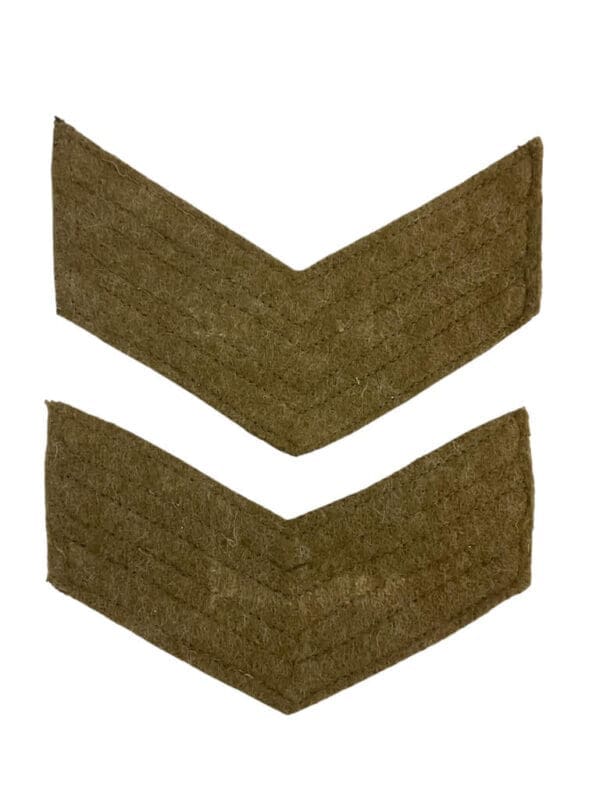 WW2 British Army Sergeant Rank Insignia Pair