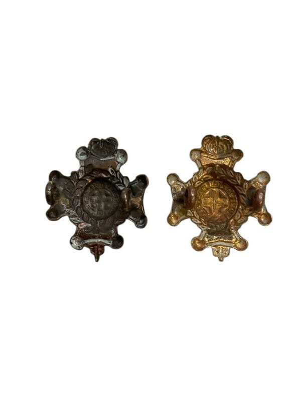 WW2 British Royal Sussex Regiment Collars Insignia Pair