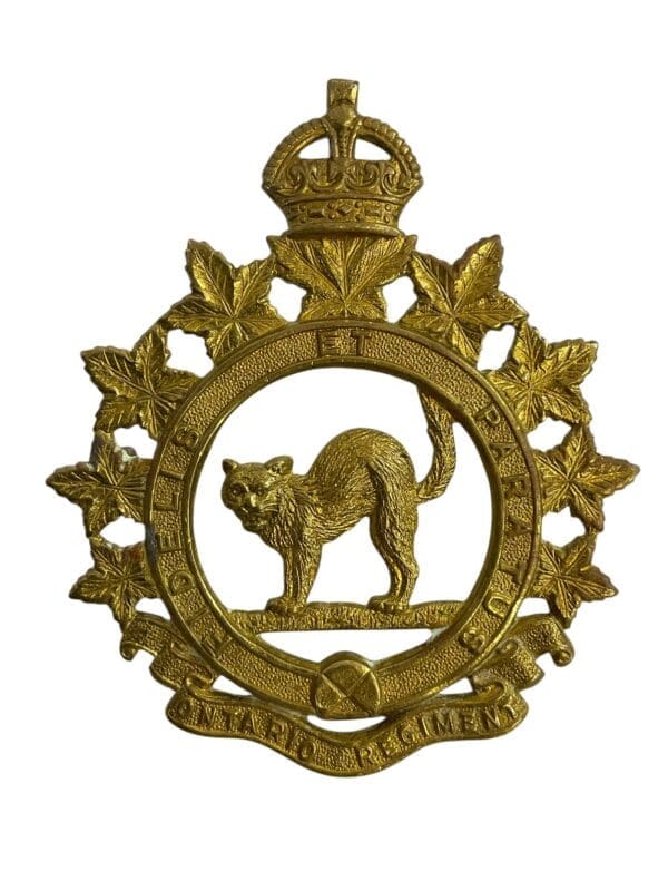 WW2 Canadian Ontario Regiment Cap Badge