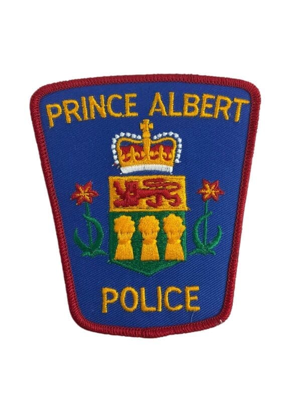 Canadian Prince Albert Saskatchewan Red Border Police Patch