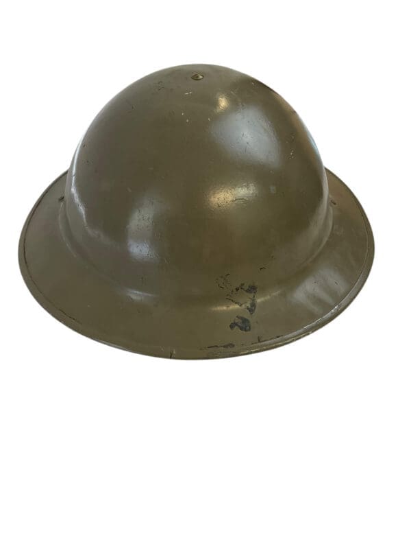 Belgian Belgium Army Mk2 Steel Helmet with Liner 1943 Dated British Shell