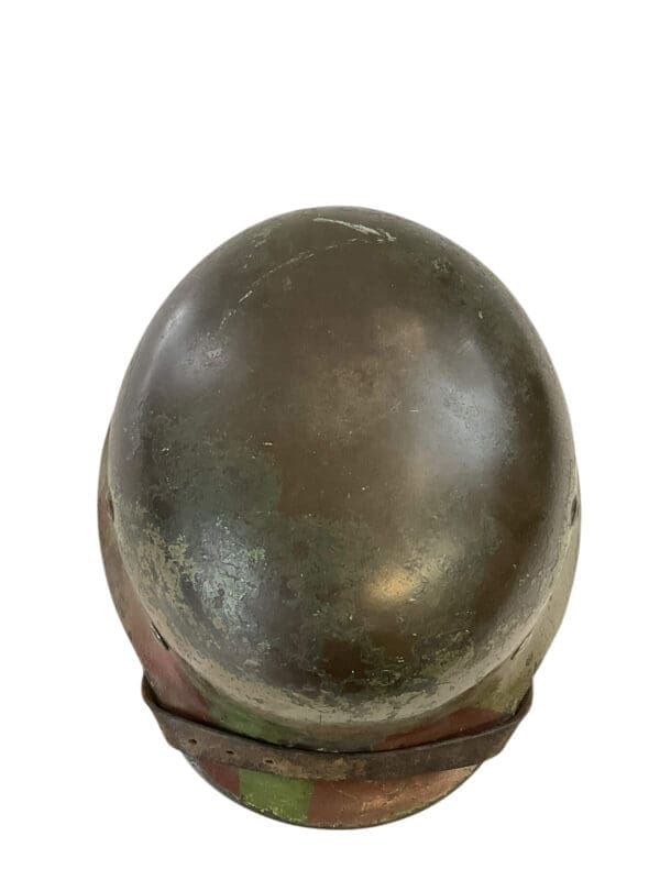 WW2 German M35 SD Single Decal Camouflage Named Steel Helmet SE62 Lot #3549