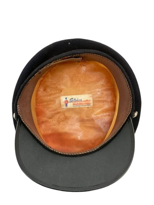 Royal Canadian Mounted Police RCMP Officers Peak Cap Hat Missing Chin Strap Size 7 1/4