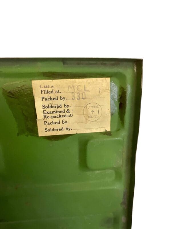 WW2 Canadian 2 Inch Mortar Ammo Box 1942 Dated EMPTY